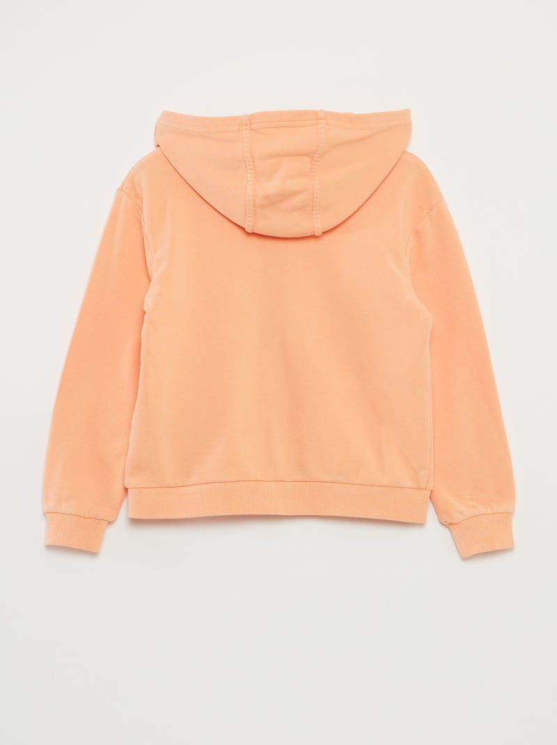 Sweat à capuche Orange - Kiabi