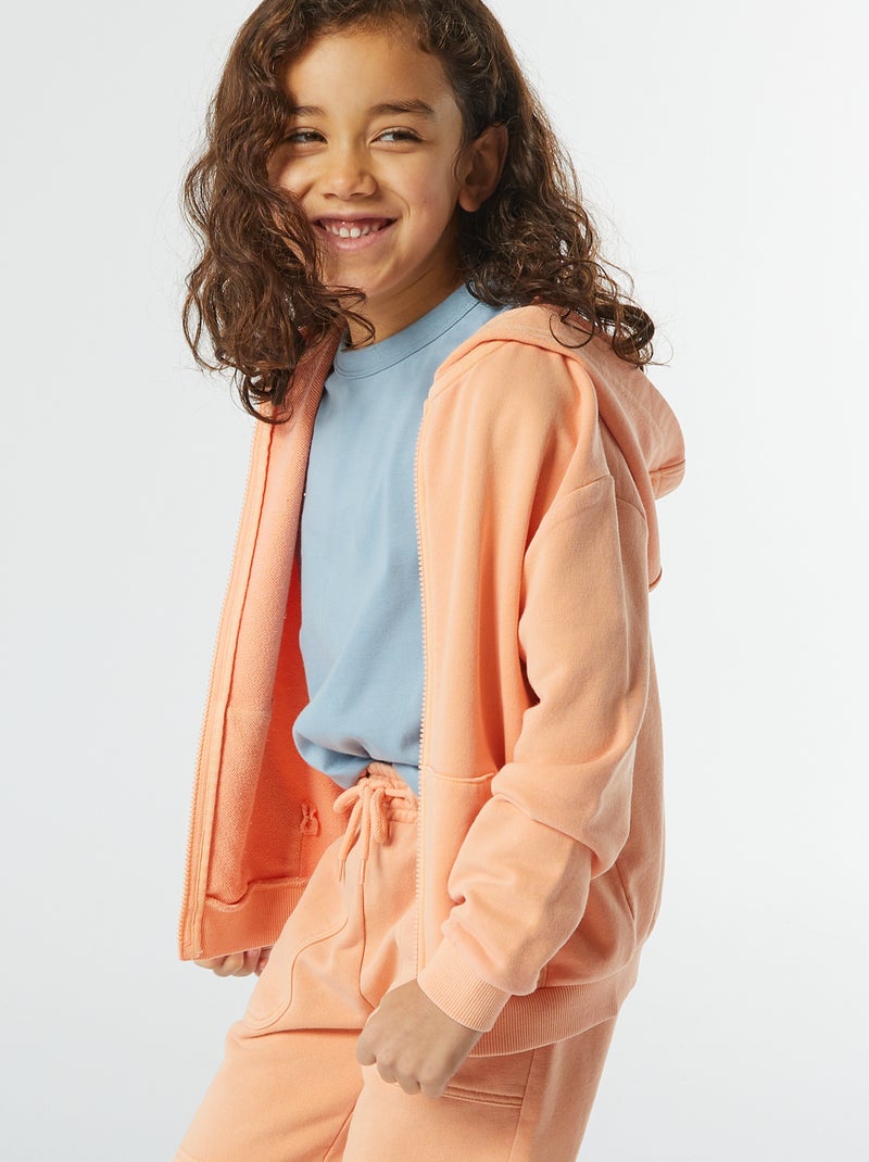 Sweat à capuche Orange - Kiabi