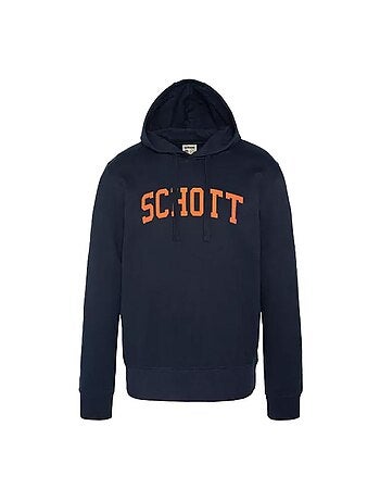 Sweat à capuche Homme Schott Logo