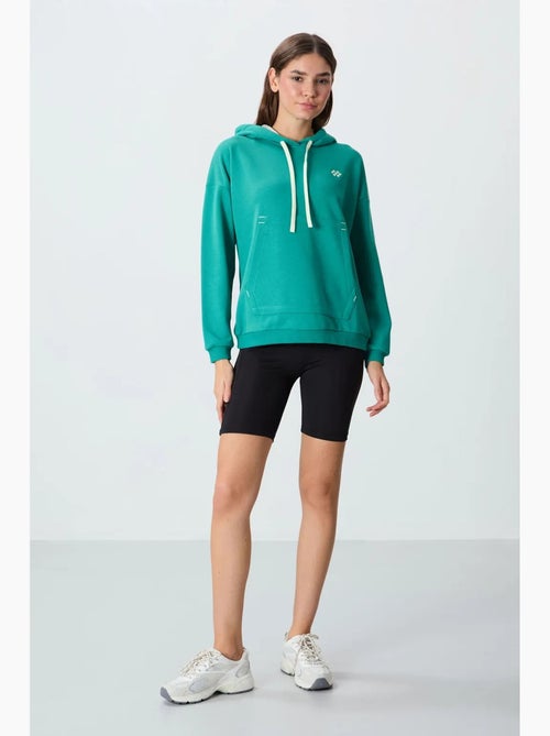 Sweat à capuche oversize à cordon tommy - Kiabi Sweat à capuche oversize à cordon tommy - Kiabi