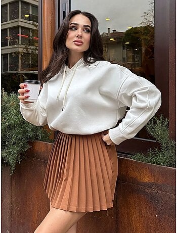 Sweat à capuche oversize avec poche tommy