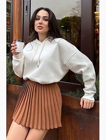Sweat à capuche oversize avec poche tommy