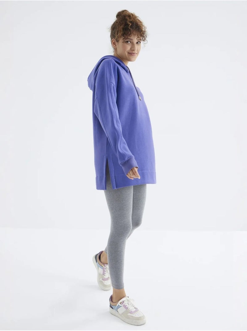 Sweat à capuche oversize avec poche tommy Bleu - Kiabi