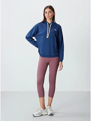 Sweat à capuche oversize avec poche tommy