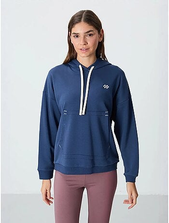 Sweat à capuche oversize avec poche tommy