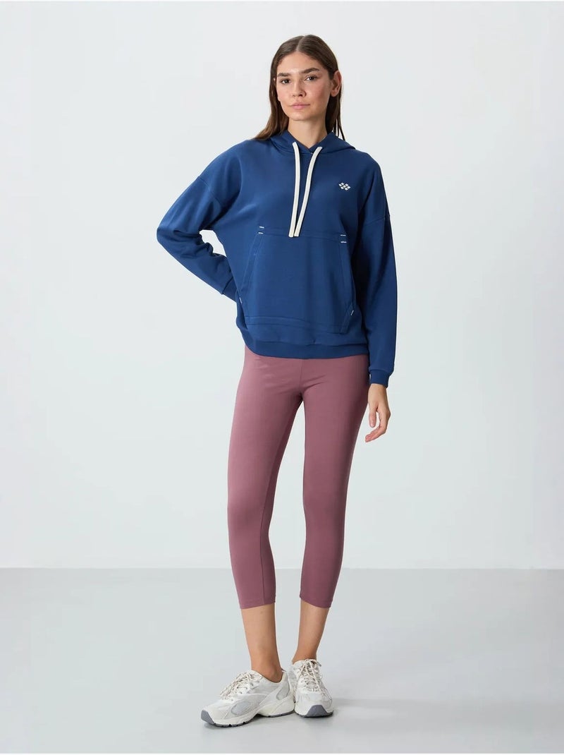Sweat à capuche oversize avec poche tommy Bleu marine - Kiabi