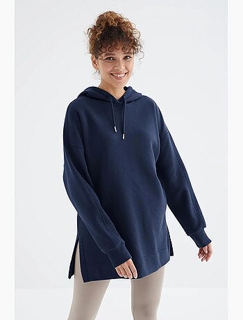 Sweat à capuche oversize avec poche tommy
