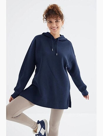 Sweat à capuche oversize avec poche tommy