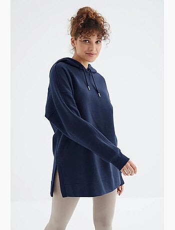 Sweat à capuche oversize avec poche tommy