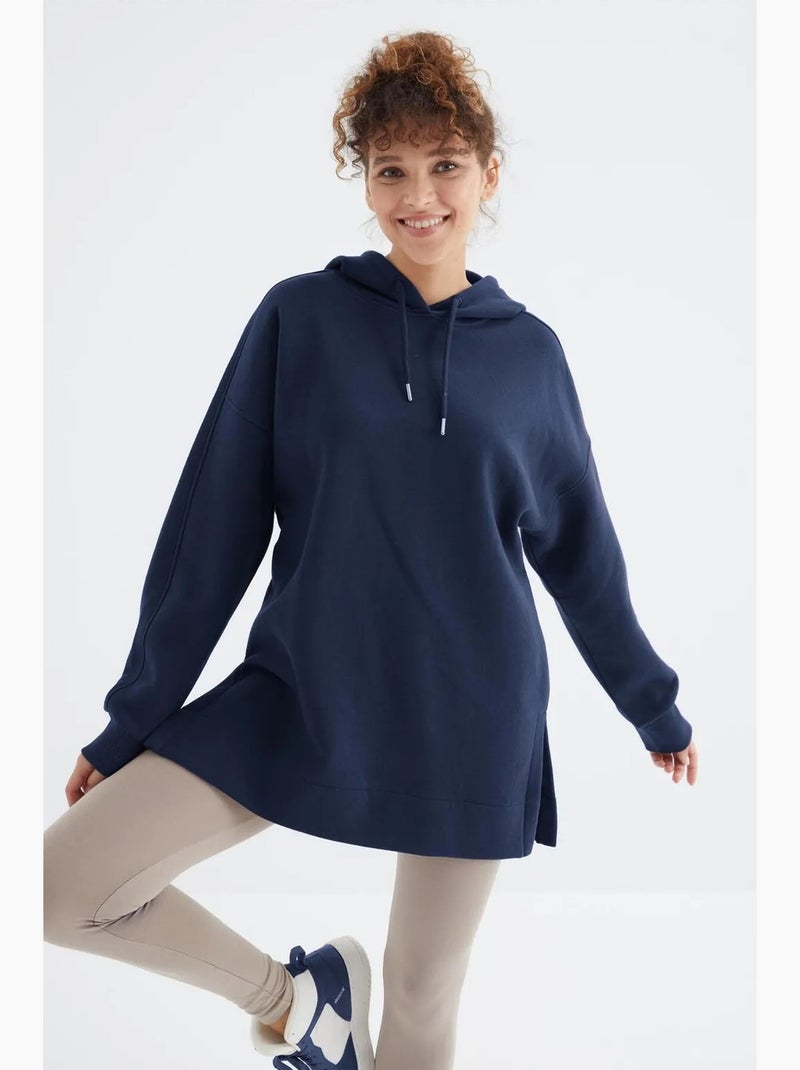 Sweat à capuche oversize avec poche tommy Bleu marine - Kiabi