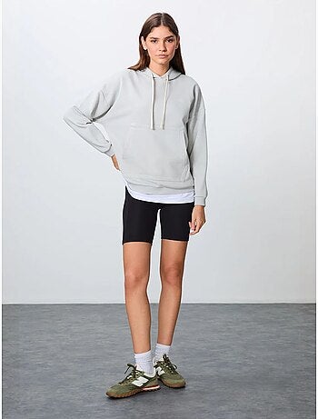 Sweat à capuche oversize avec poche tommy