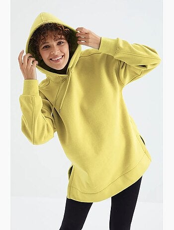 Sweat à capuche oversize avec poche tommy