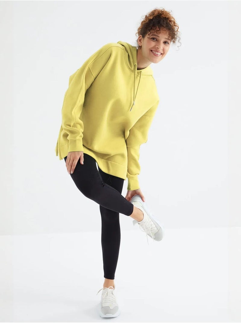 Sweat à capuche oversize avec poche tommy Jaune citron - Kiabi
