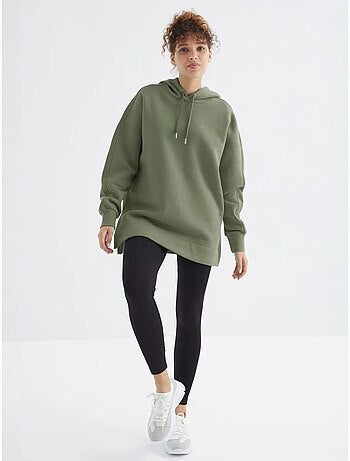 Sweat à capuche oversize avec poche tommy