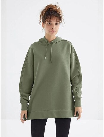 Sweat à capuche oversize avec poche tommy