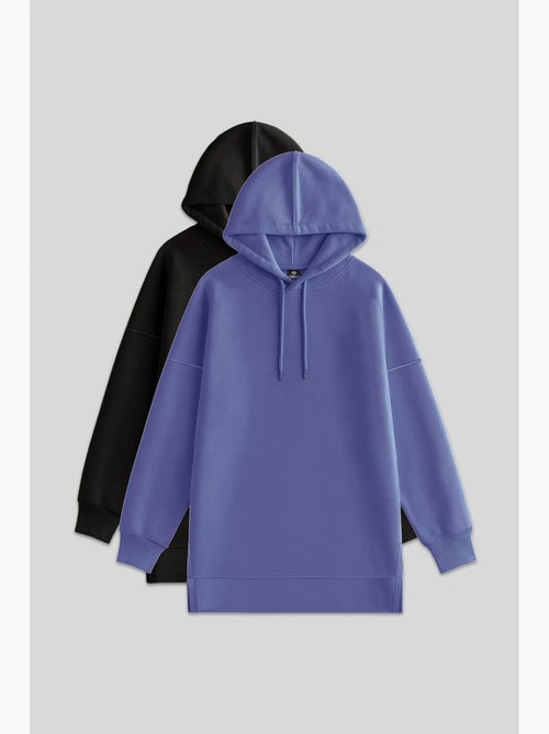 Sweat à capuche oversize avec poche tommy - Kiabi Sweat à capuche oversize avec poche tommy - Kiabi
