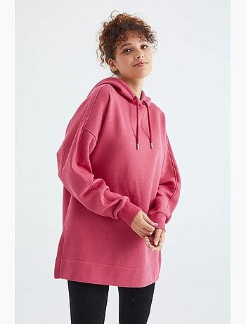 Sweat à capuche oversize avec poche tommy