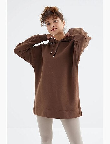 Sweat à capuche oversize avec poche tommy