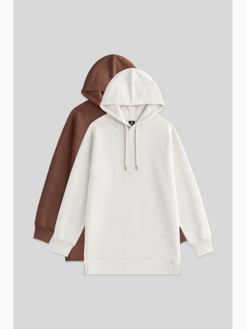 Sweat à capuche oversize avec poche tommy - Kiabi