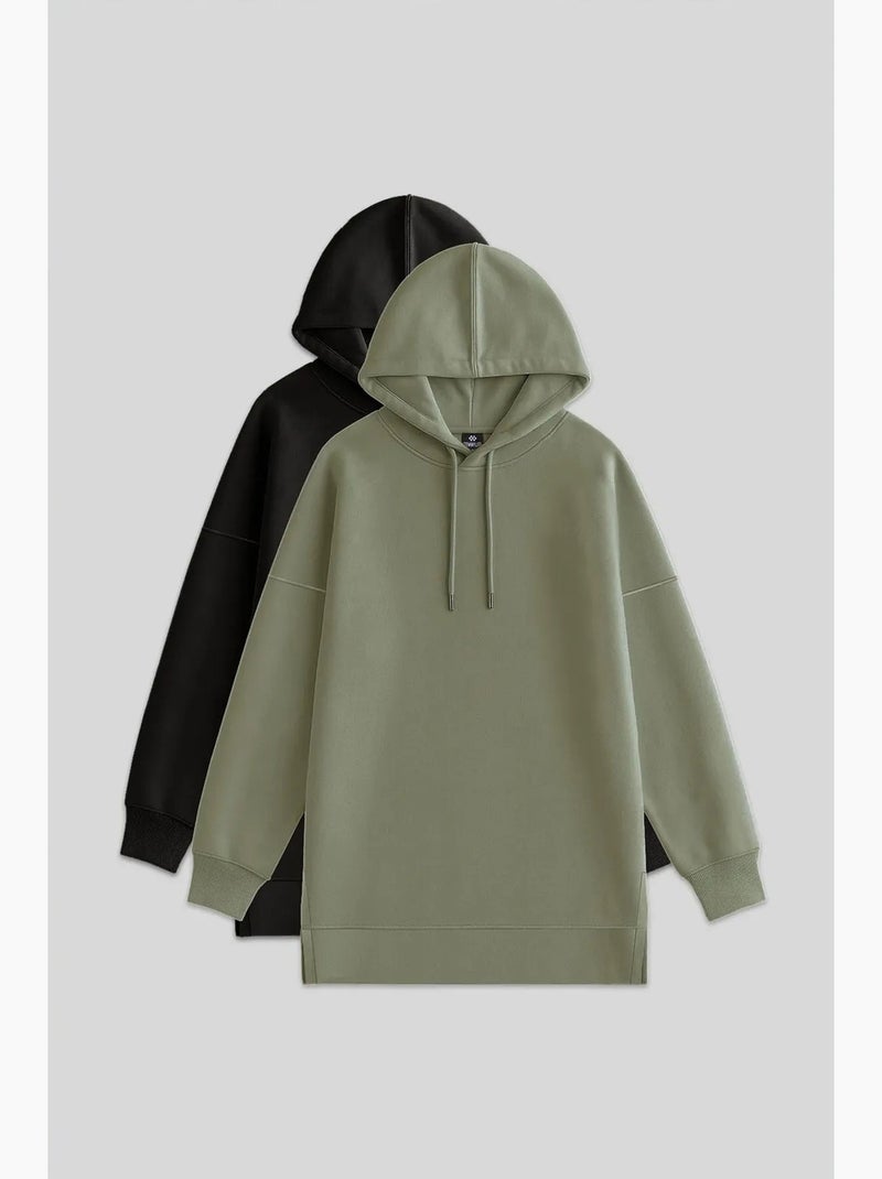 Sweat à capuche oversize avec poche tommy Multicolore - Kiabi