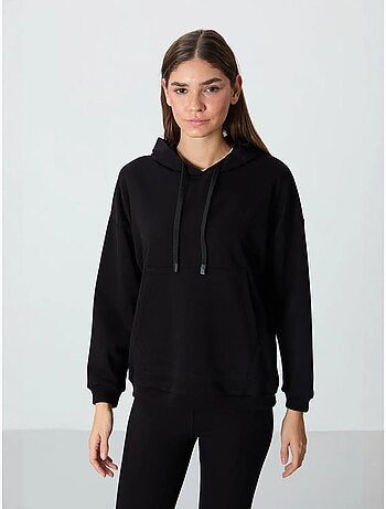 Sweat à capuche oversize avec poche tommy