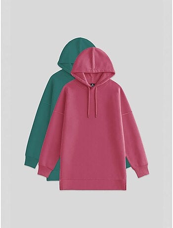 Sweat à capuche oversize avec poche tommy