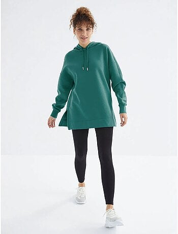 Sweat à capuche oversize avec poche tommy
