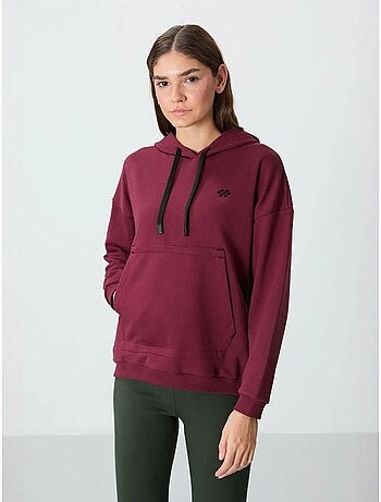 Sweat à capuche oversize avec poche tommy