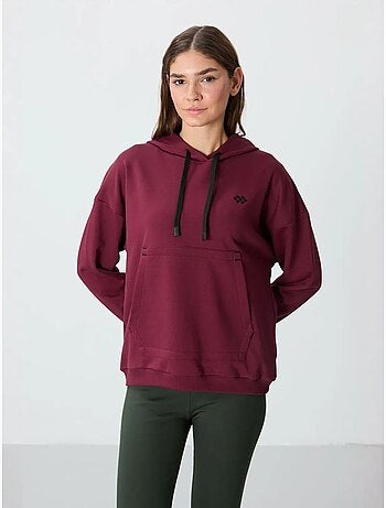 Sweat à capuche oversize avec poche tommy