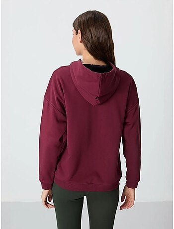 Sweat à capuche oversize avec poche tommy