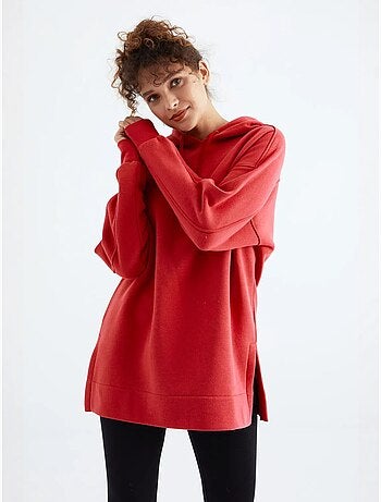 Sweat à capuche oversize avec poche tommy