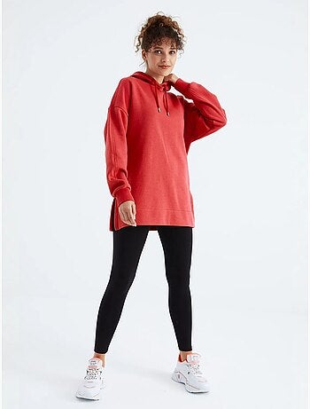 Sweat à capuche oversize avec poche tommy