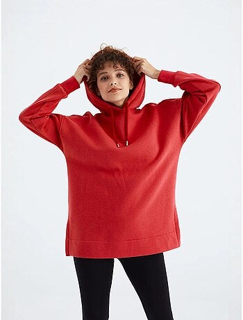 Sweat à capuche oversize avec poche tommy