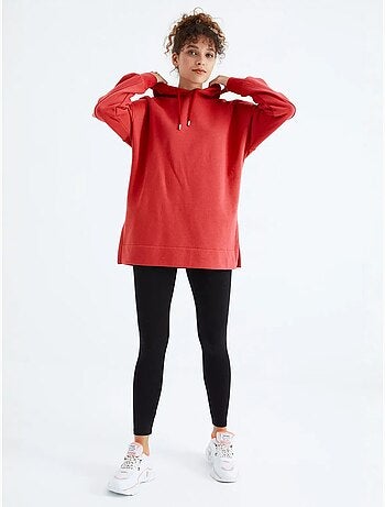 Sweat à capuche oversize avec poche tommy