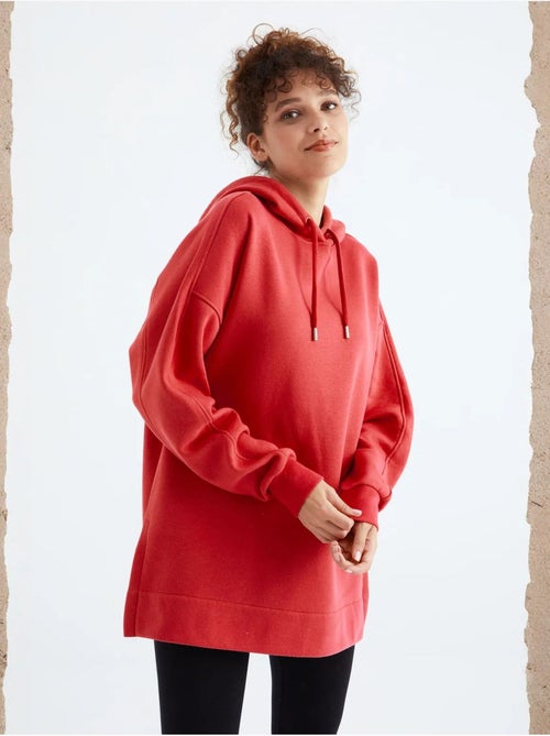 Sweat à capuche oversize avec poche tommy - Kiabi Sweat à capuche oversize avec poche tommy - Kiabi