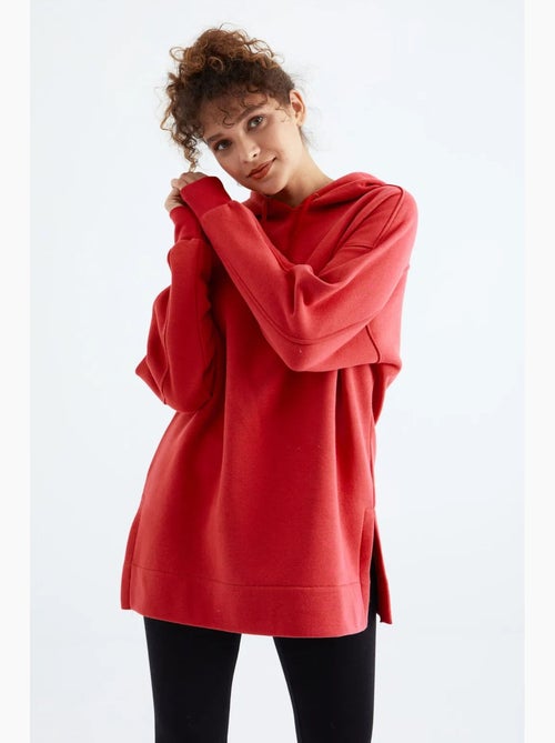Sweat à capuche oversize avec poche tommy - Kiabi Sweat à capuche oversize avec poche tommy - Kiabi
