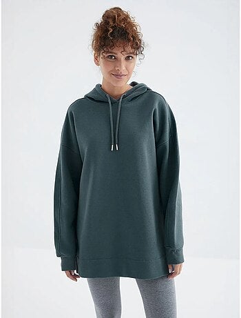 Sweat à capuche oversize avec poche tommy