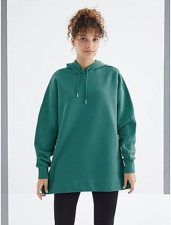 Sweat à capuche oversize avec poche tommy