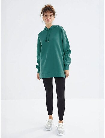 Sweat à capuche oversize avec poche tommy