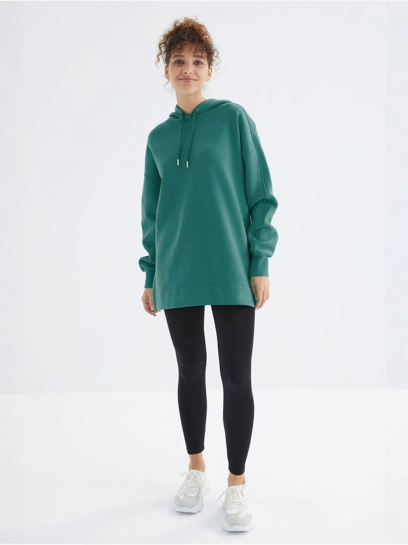 Sweat à capuche oversize avec poche tommy Vert émeraude - Kiabi