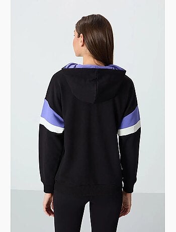 Sweat à capuche oversize color block tommy