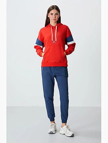 Sweat à capuche oversize color block tommy