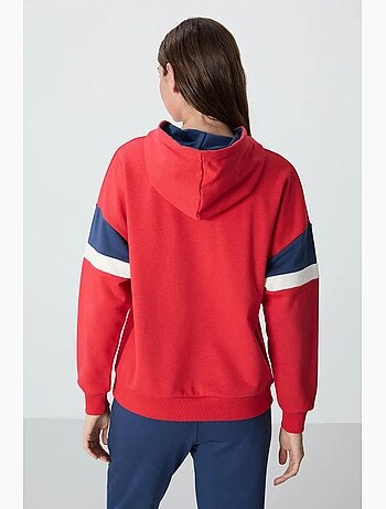 Sweat à capuche oversize color block tommy