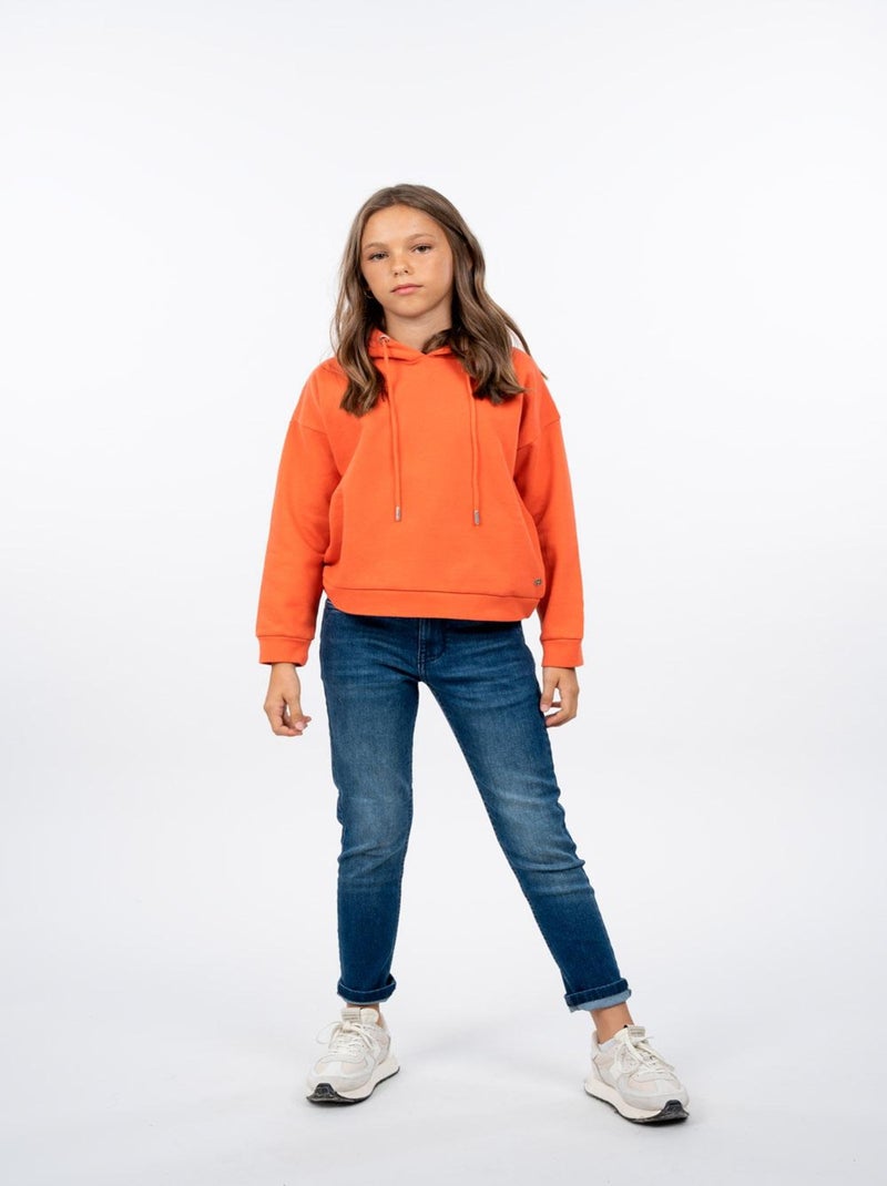 Sweat à capuche oversize 'Deeluxe' Orange clémentine - Kiabi