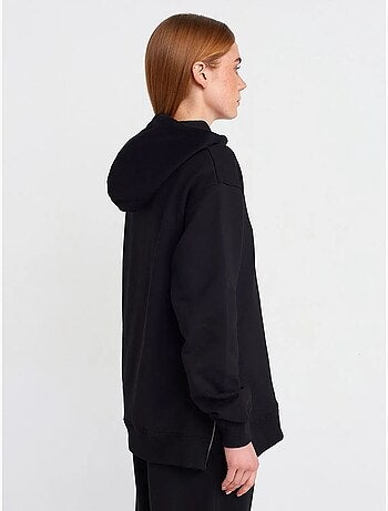 Sweat à capuche oversize en coton avec zip dilvin