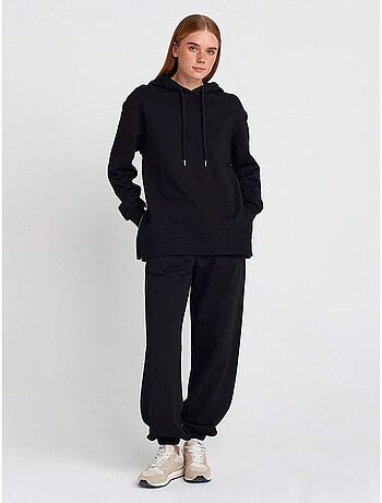 Sweat à capuche oversize en coton avec zip dilvin