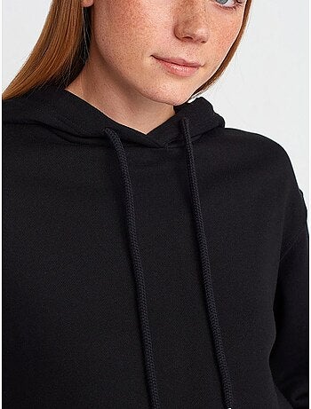 Sweat à capuche oversize en coton avec zip dilvin