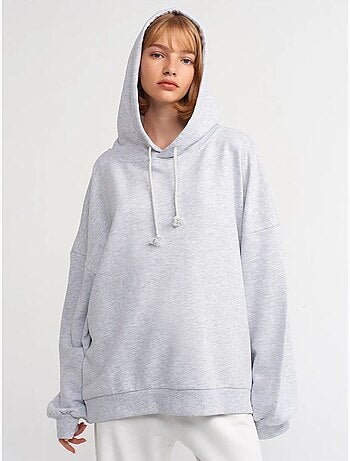 Sweat à capuche oversize en coton dilvin