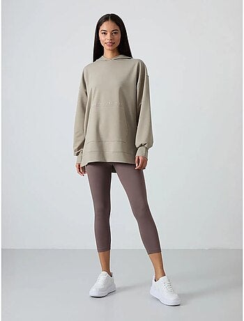 Sweat à capuche oversize imprimé tommy