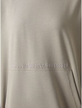 Sweat à capuche oversize imprimé tommy